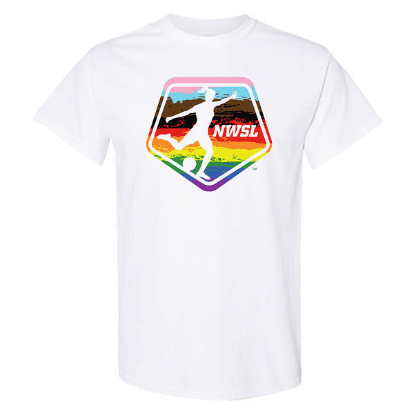 NWSL Pride Tee in White - Front View