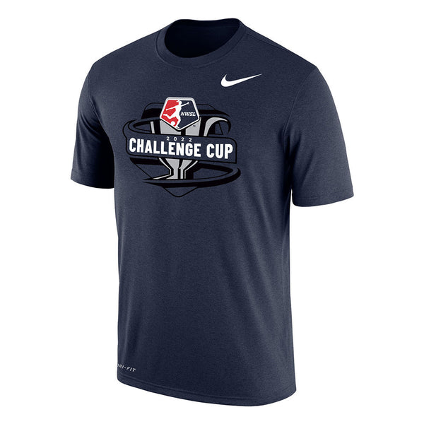 Products 2022 Challenge Cup Dri-Fit Cotton Tee in Blue- Front View