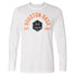 Houston Dash Long Sleeve Tee in White - Front View