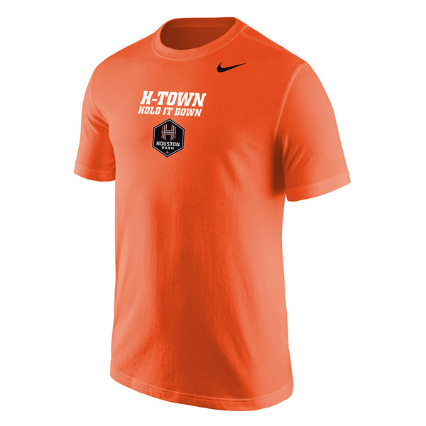 Houston Dash Nike Team Tee in Orange- Front View