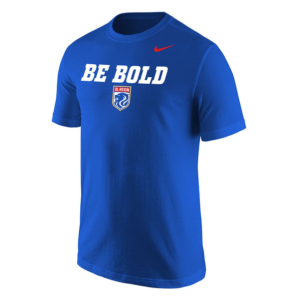 Ol Reign Nike Team Tee in Blue- Front View