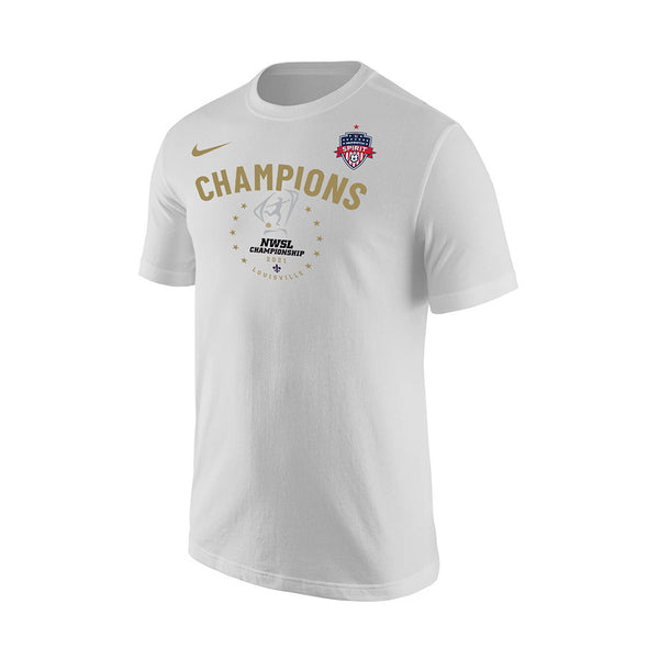 2021 NWSL Champions Tee in White - Front View