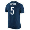 Samantha Mewis Name and Number Tee in Blue - Back View