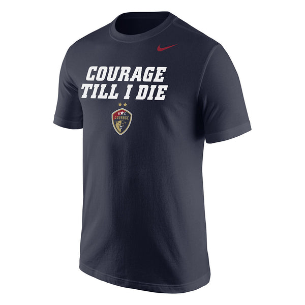 North Carolina Courage Nike Team Tee in Gray - Front View