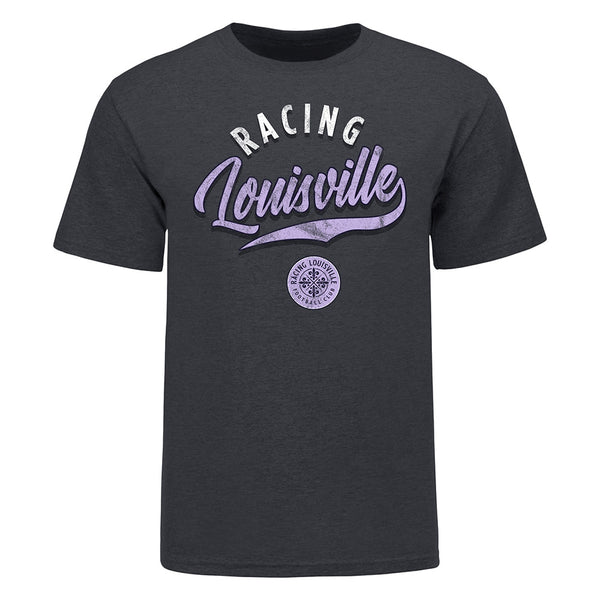 Racing Louisville FC Script Tee in Black - View