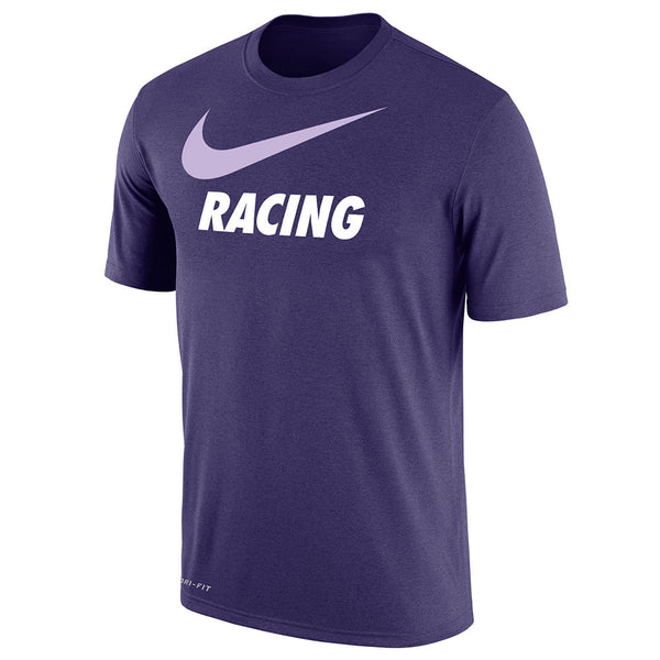 Racing Louisville Swoosh Tee in Purple - Front View