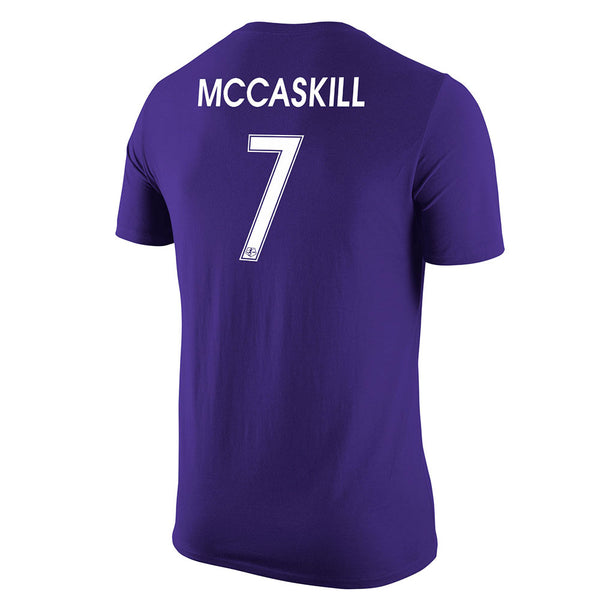 Savannah McCaskill Name and Number Tee in Purple - Back View