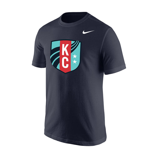 Kansas City Current Youth Nike Logo Tee in Gray - Front View