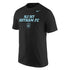 NJ/NY Gotham Nike Team Tee in Black- Front View