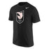 Angel City Nike Logo Tee in Black- Front View