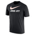 Angel City Nike Swoosh Tee in Black - Front View