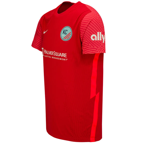 Authentic KC 2021 Inaugural Season Home Unisex Jersey in Red - Left View