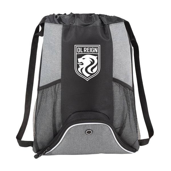 OL Reign Gymsack in Gray - Front View