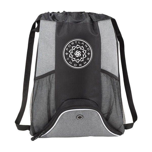Portland Thorns Gymsack in Gray - Front View