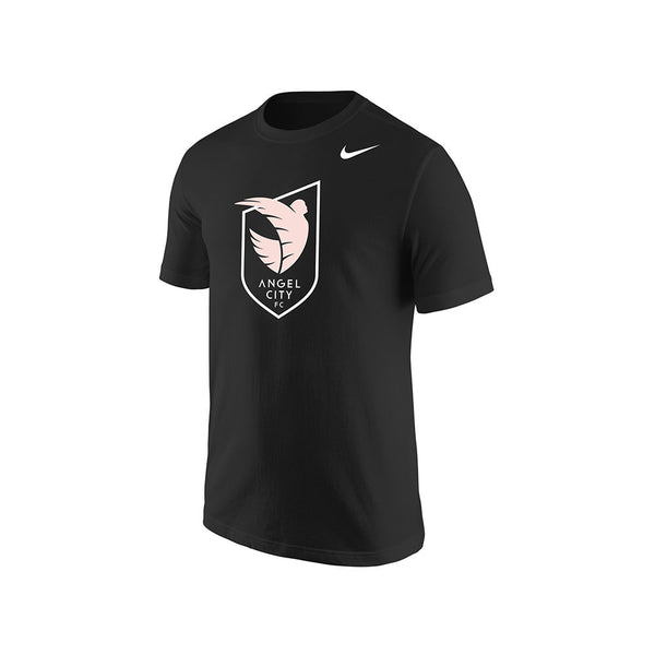 Angel City Youth Nike Logo Tee in Black- Front View