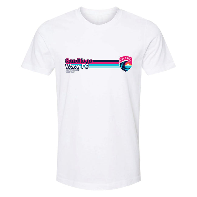 Unisex 2023 San Diego Wave White Tee | NWSL Shop